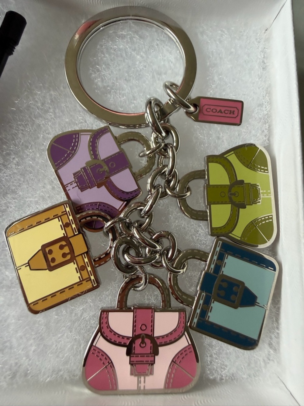 Coach Soho Bag Charm Keychain + Coach Pen NWOT - Picture 2 of 8